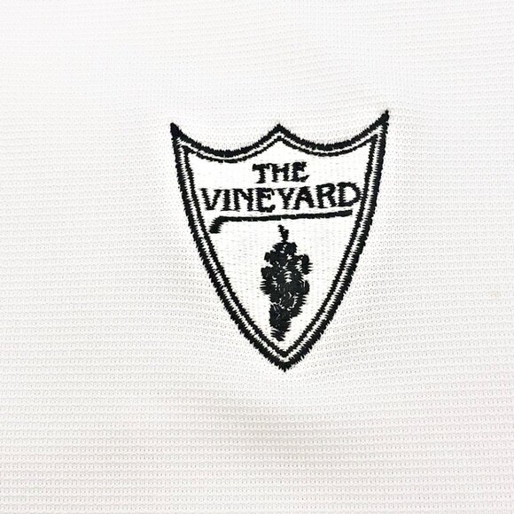 Adidas Mens Climalite Golf Polo Shirt White The Vineyard Logo Short Sleeves L - Picture 4 of 11